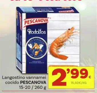 Supermercados Dani Langostino Vannamei Cocido Pescanova oferta