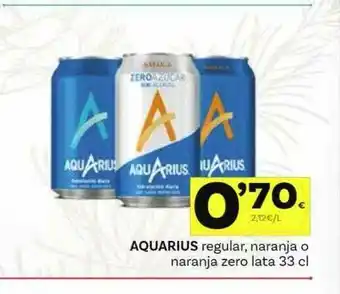 Supermercados Dani Aquarius Regular Naranja O Naranja Zero oferta