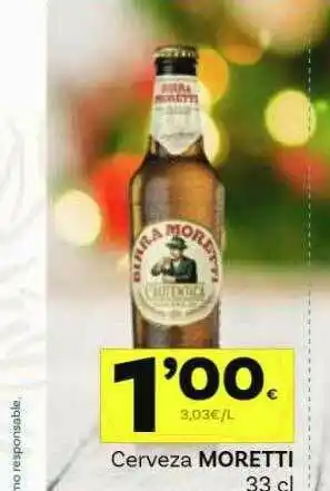 Supermercados Dani Cerveza Moretti oferta