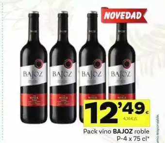 Supermercados Dani Pack Vino Bajoz Roble oferta