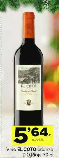 Supermercados Dani Vino El Coto Crianza D.o.rioja oferta
