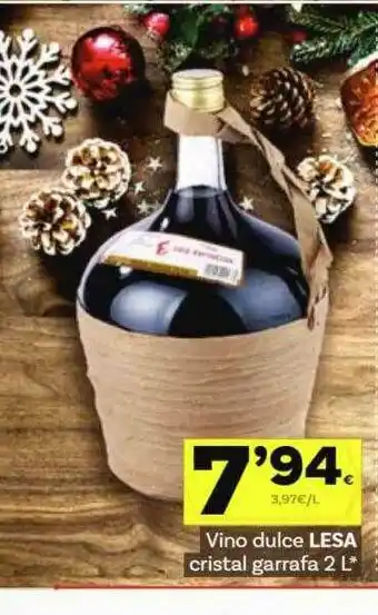 Supermercados Dani Vino Dulce Lesa Cristal Garrafa oferta