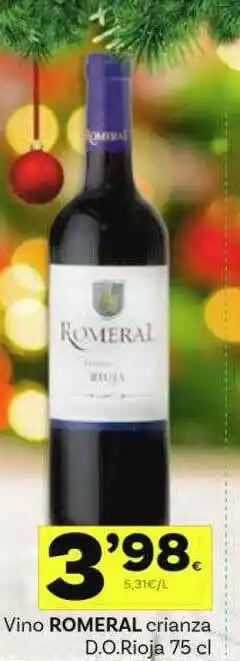 Supermercados Dani Vino Romeral Crianza D.o.rioja oferta
