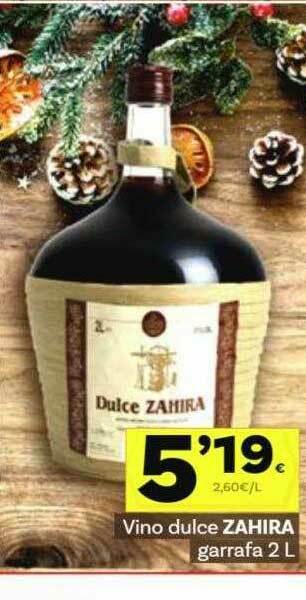 Supermercados Dani Vino Dulce Zahira oferta
