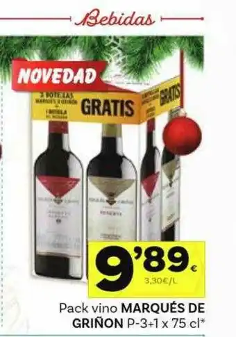 Supermercados Dani Pack Vino Marqués De Griñon oferta