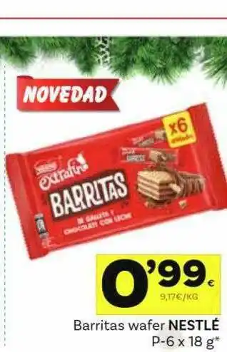 Supermercados Dani Barritas Wafer Nestlé oferta