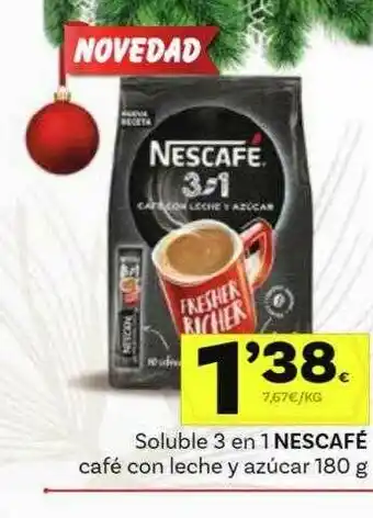 Supermercados Dani Soluble 3 En 1 Nescafé Café Con Leche Y Azucar oferta