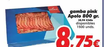 Supermercados Piedra Gamba Pink Apolo oferta