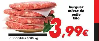 Supermercados Piedra Burguer Mixta De Pollo oferta
