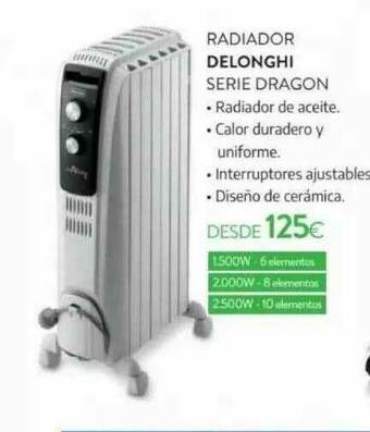 Tien 21 Radiador Delonghi Serie Dragon oferta