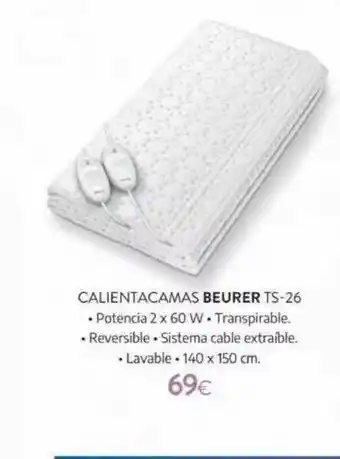 Tien 21 Calientacamas Beurer Ts-26 oferta