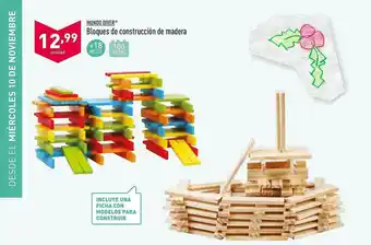 ALDI Mundo Diver Bloques De Construcción De Madera oferta