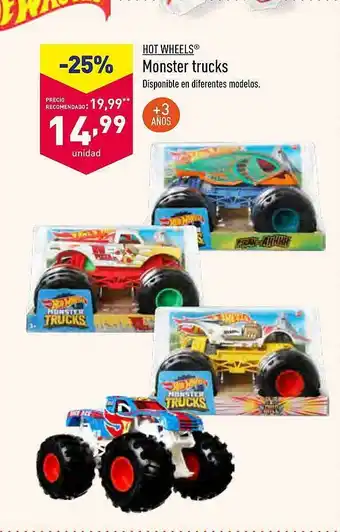 ALDI Hot Wheels Monster Trucks oferta