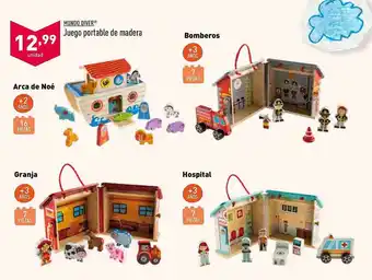 ALDI Mundo Diver Juego Portable De Madera oferta