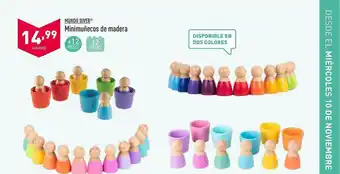 ALDI Mundo Diver Minumuñecos De Madera oferta