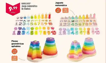 ALDI Mundo Diver Juego Matemáticoi De Madera oferta