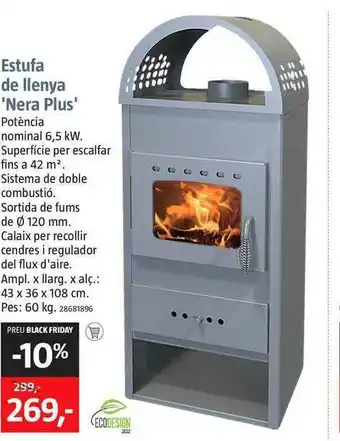 Bauhaus Estufa De Llenya 'Nera Plus' oferta