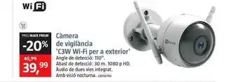 Bauhaus Càmera De Vigilància 'C3W Wi-fi Per A Exterior' oferta