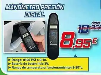 Manómetro Presión Digital
