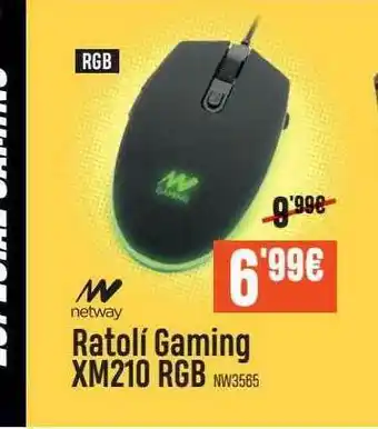 Beep Netway Ratolí Gaming XM210 RGB oferta