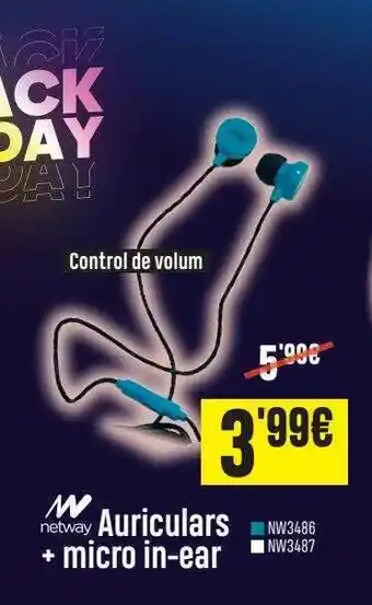 Beep Netway Auriculars + Micro In-ear oferta