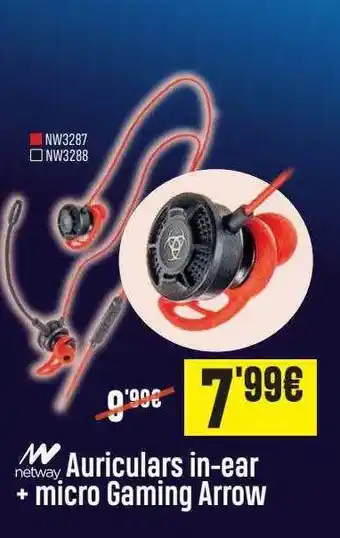 Beep Netway Auriculars In-ear + Micro Gaming Arrow oferta