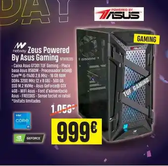 Beep Netway Zeus Powered By Asus Gaming oferta