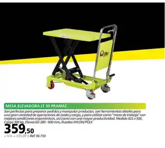 Coferdroza Mesa Elevadora Lt 30 Pramac oferta