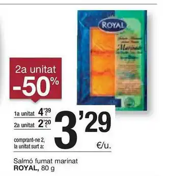 BonpreuEsclat Royal Salmó Fumat Marinat 80 g oferta