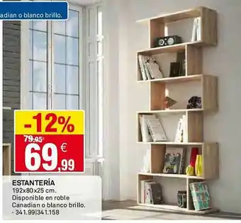 Bricoking Estantería 192x80x25 cm oferta