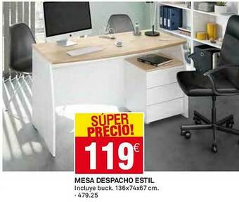 Bricoking Mesa Despacho Estil oferta