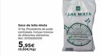 BriCor Saco De Leña Mixta 12 kg oferta