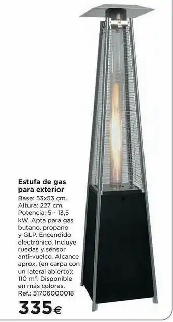 BriCor Estufa De Gas Para Exterior oferta