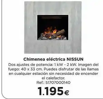 BriCor Chimenea Eléctrica Nissun oferta