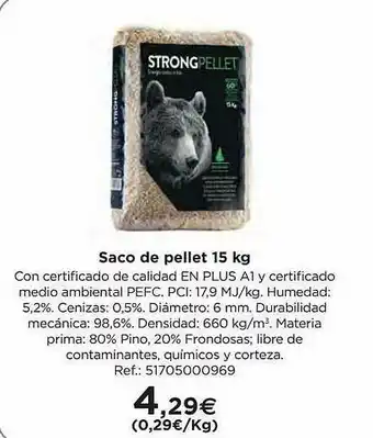 BriCor Saco De Pellet 15 Kg oferta