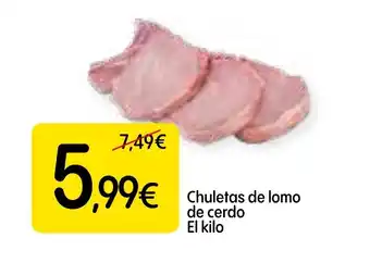 Dialprix Chuletas de lomo de cerdo oferta