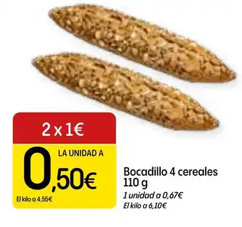 Dialprix Bocadillo 4 cereales oferta