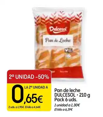 Dialprix DULCESOL Pan de leche oferta