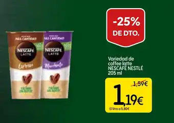 Dialprix NESCAFÉ NESTLÉ Variedad de coffee latte oferta