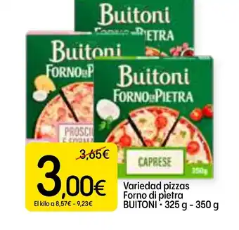 Dialprix BUITONI Variedad pizzas Forno di pietra oferta