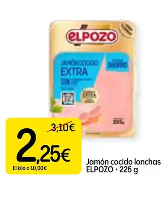 Dialprix ELPOZO Jamón cocido lonchas oferta