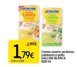 Dialprix GALLINA BLANCA Crema casera verduras, calabaza o pollo oferta