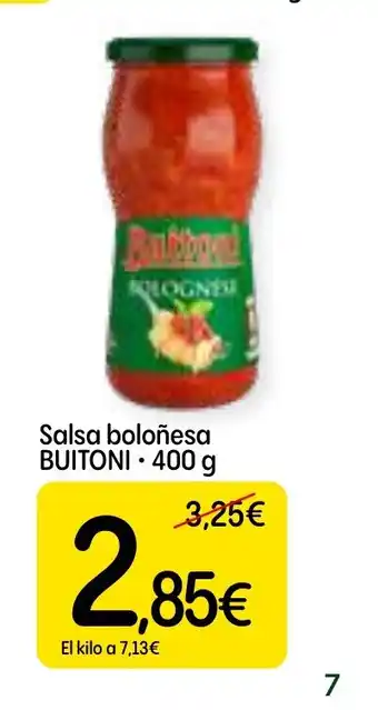 Dialprix BUITONI Salsa boloñesa oferta