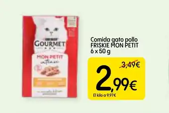 Dialprix FRISKIE MON PETIT Comida gato pollo oferta