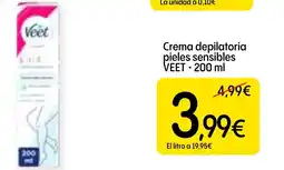 Dialprix VEET Crema depilatoria pieles sensibles oferta