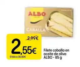 Dialprix ALBO Filete caballa en aceite de oliva oferta