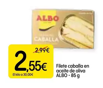 Dialprix ALBO Filete caballa en aceite de oliva oferta