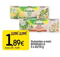 Dialprix BONDUELLE Guisantes o maíz oferta