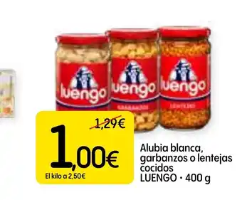 Dialprix LUENGO Alubia blanca, garbanzos o lentejas cocidos oferta