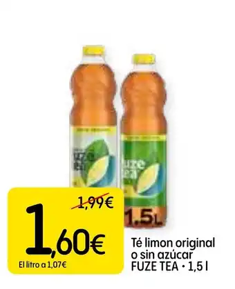 Dialprix FUZE TEA Té limon original o sin azúcar oferta